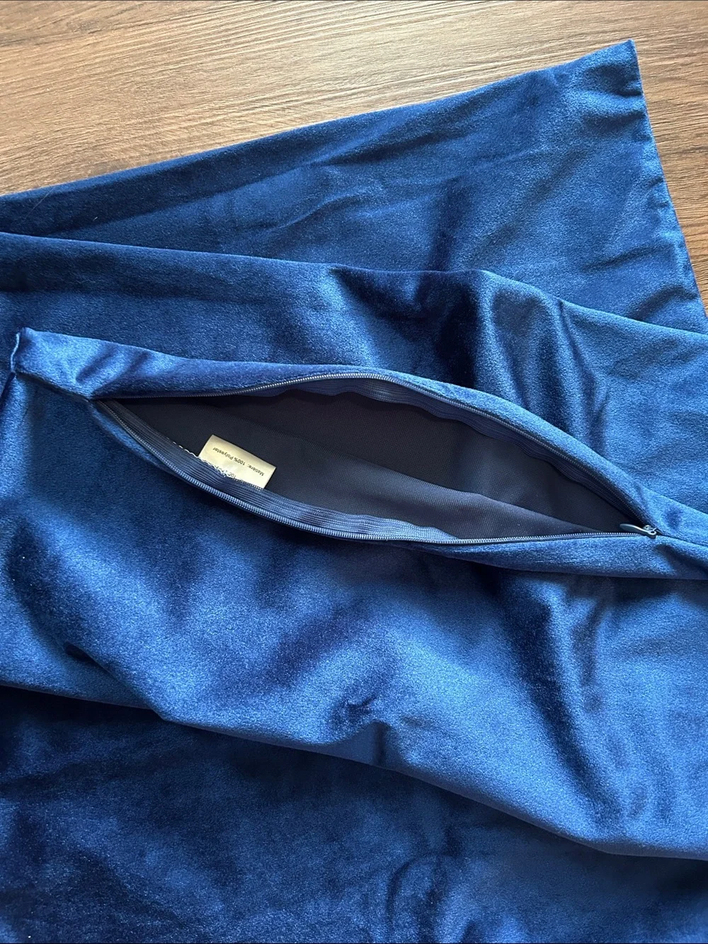 Blue Velvet Pillow Covers (Set of 2)